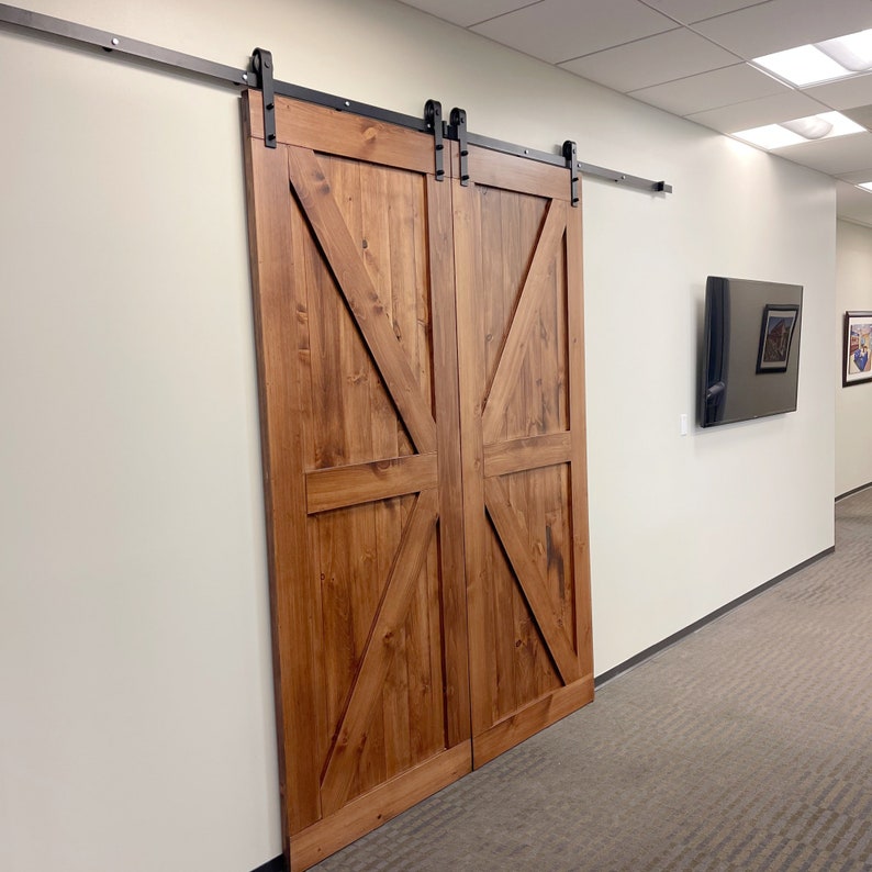 Barn Doors Any Size Hardware and Header Included Sliding Etsy