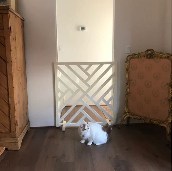 Mid Century Modern Stand Alone Baby Gate Room Divider Pet Gate Wooden Gate Reclaimed Modern Style Baby Security Gate Child Etsy Canada