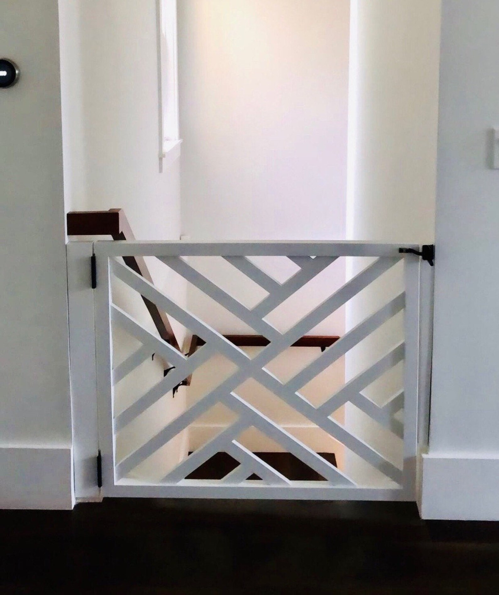 Geometric Gate Pet Security Gate Modern Baby Gate Made Etsy