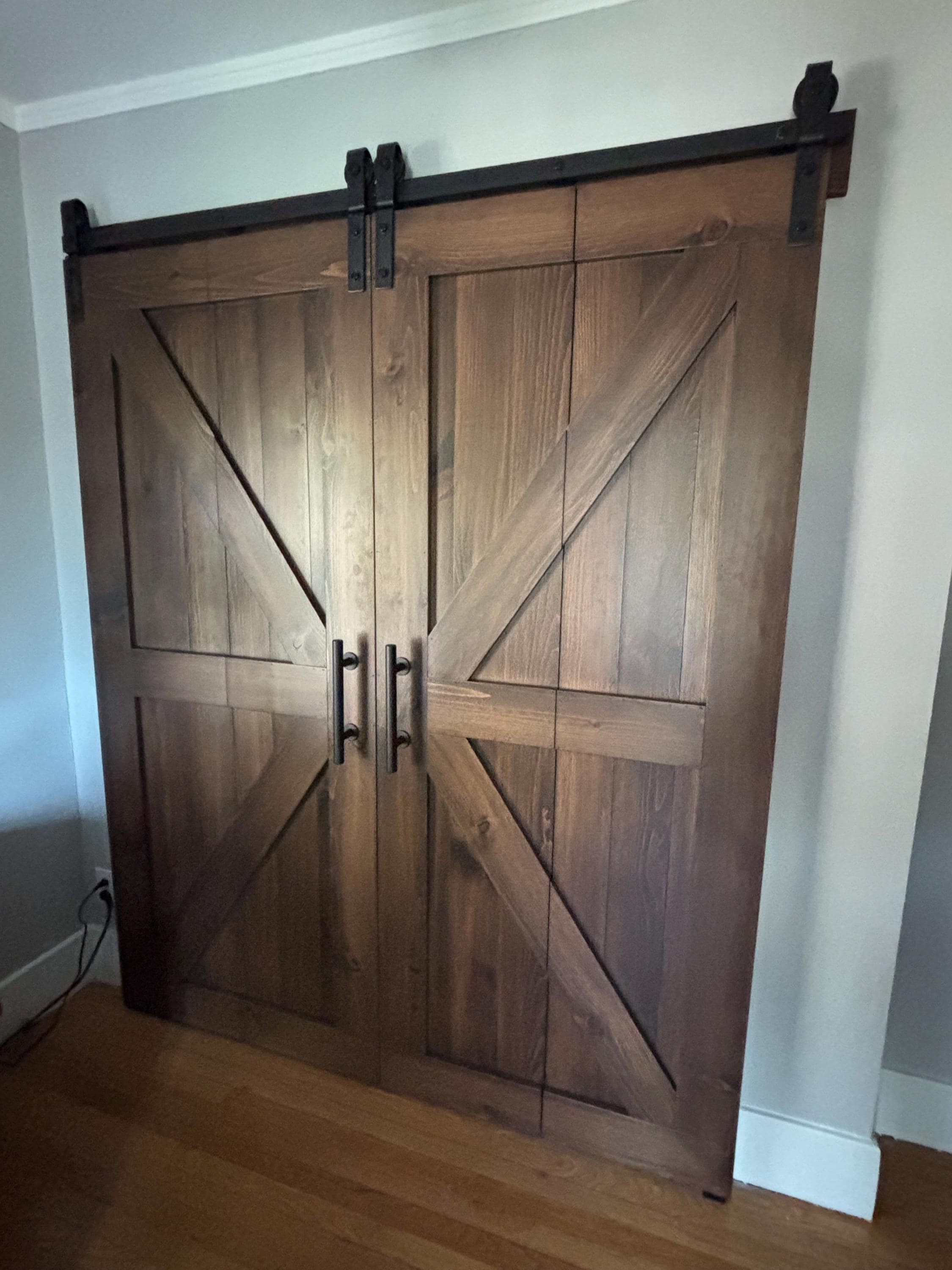 Custom Bifold Barn Doors – Rustic Sliding Interior Door With Hardware ...