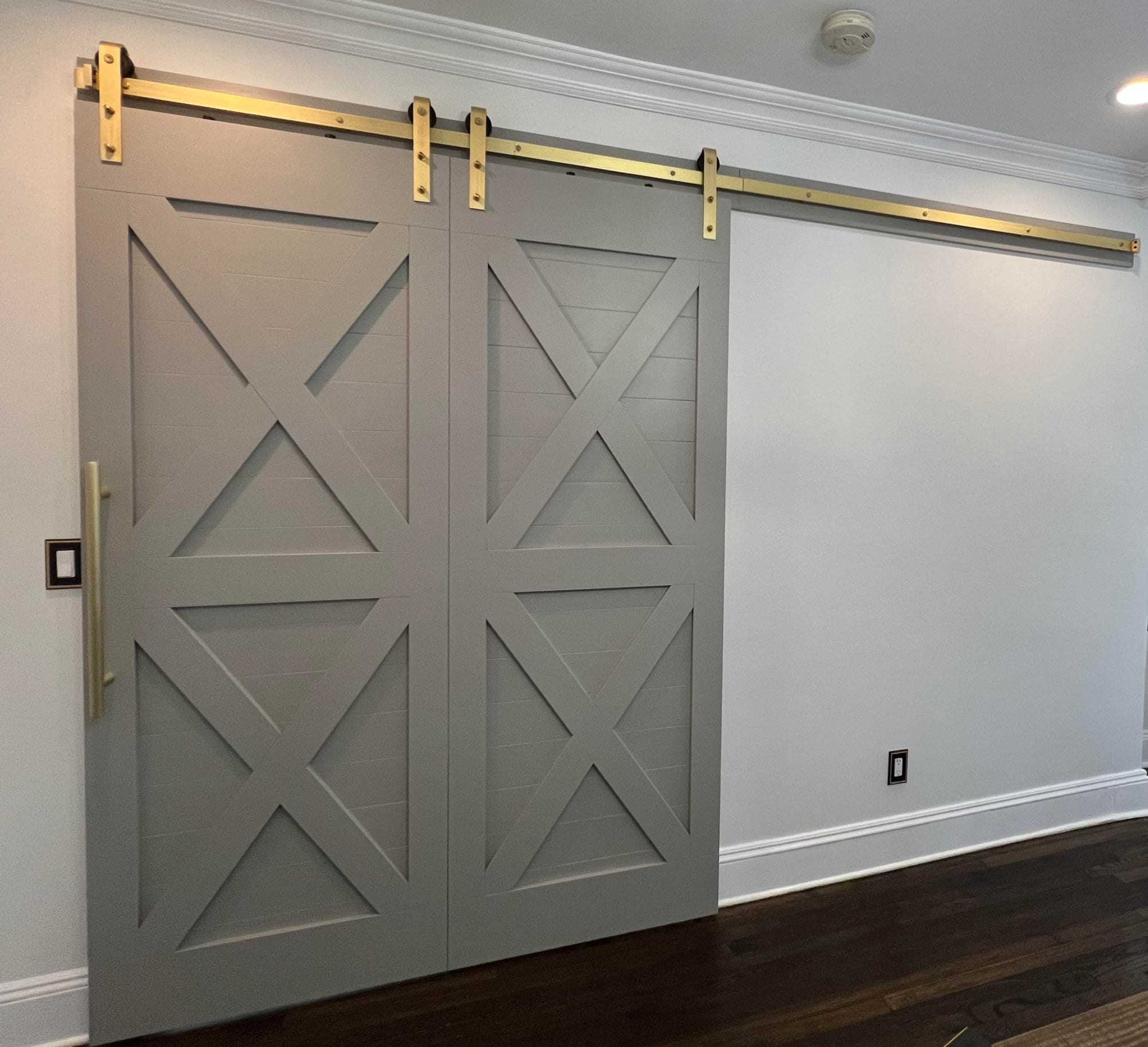 X Barn Doors – Any Size – Hardware + Header Included – Interior Sliding Doors - Mid Century - Rustic Farmhouse – Custom - Industrial