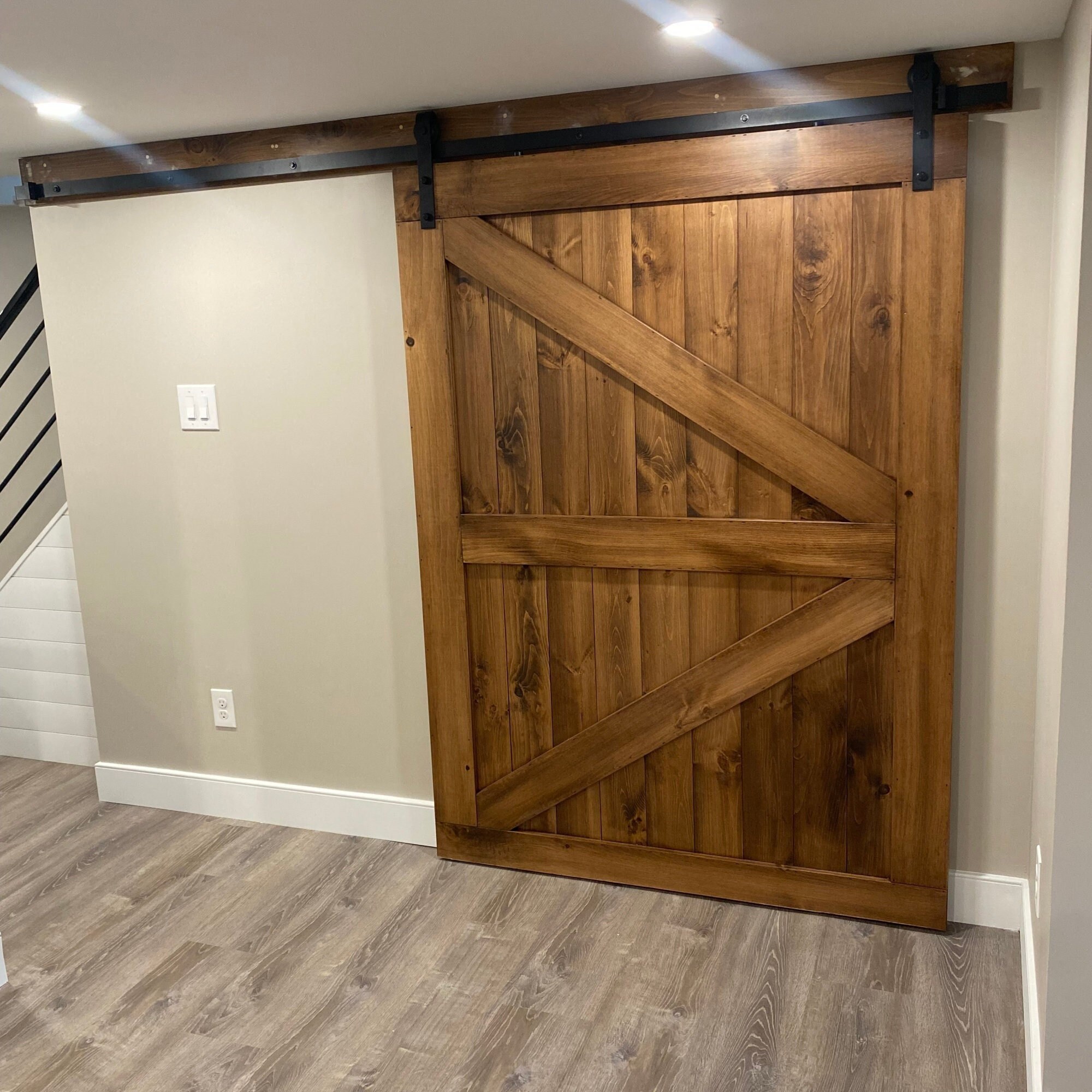 Custom Interior Sliding Barn Door - Handmade, Hardware Included