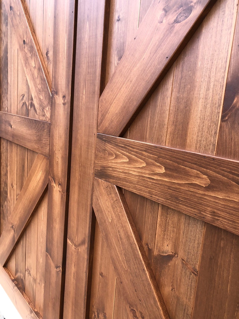 Barn Doors Any Size Hardware And Header Included Sliding Etsy