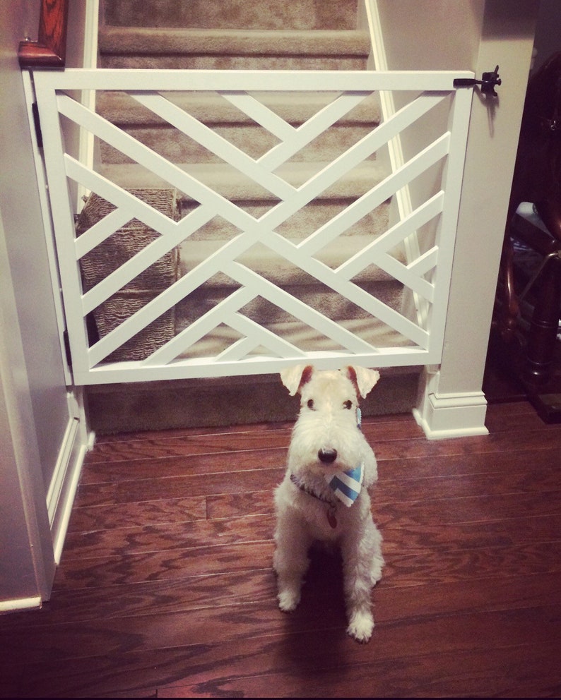 Geometric Gate Pet Security Gate Modern Baby Gate Made Etsy België