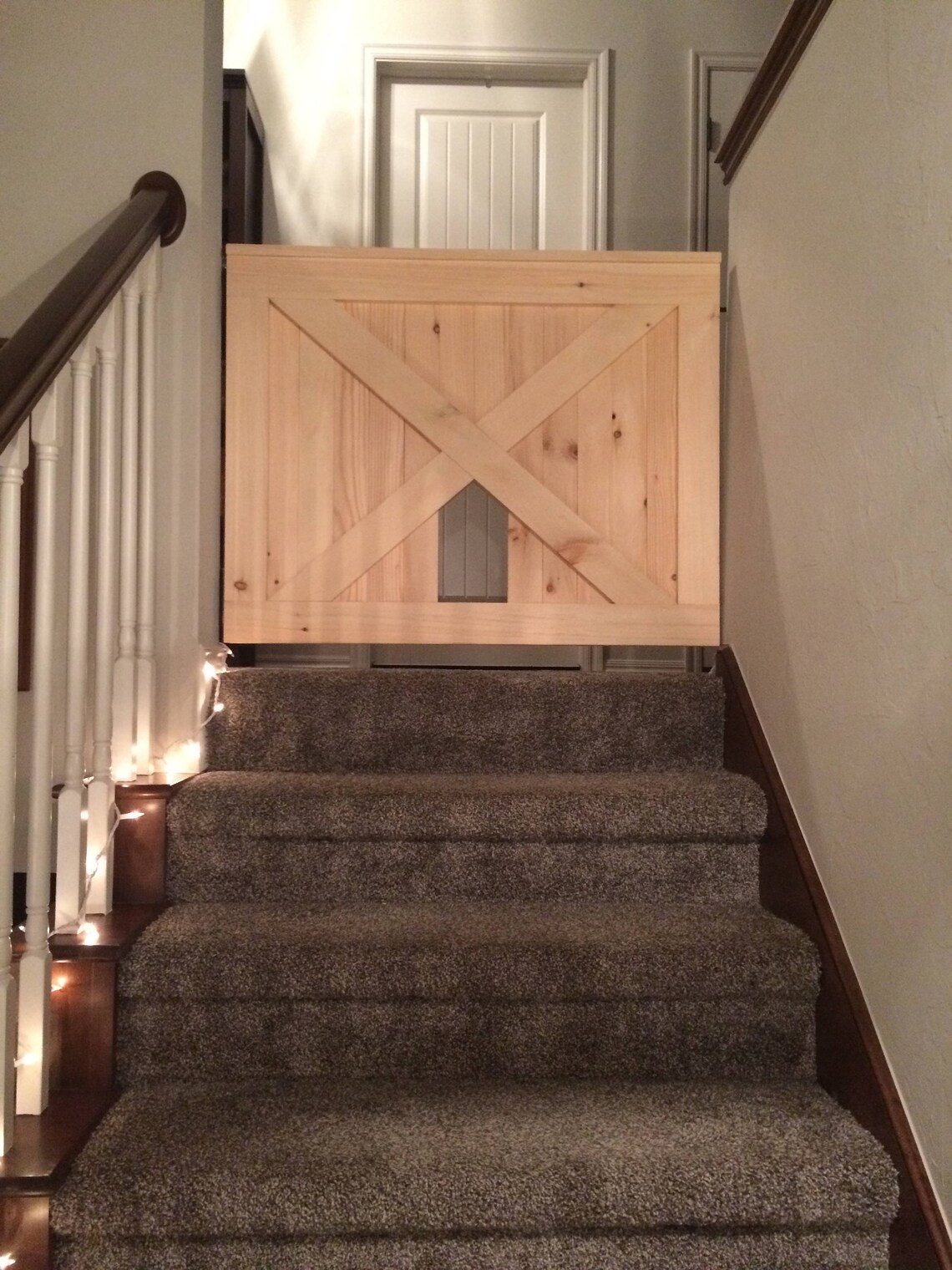 Barn Door Baby Gate Cat Door Pet Security Gate Modern Etsy