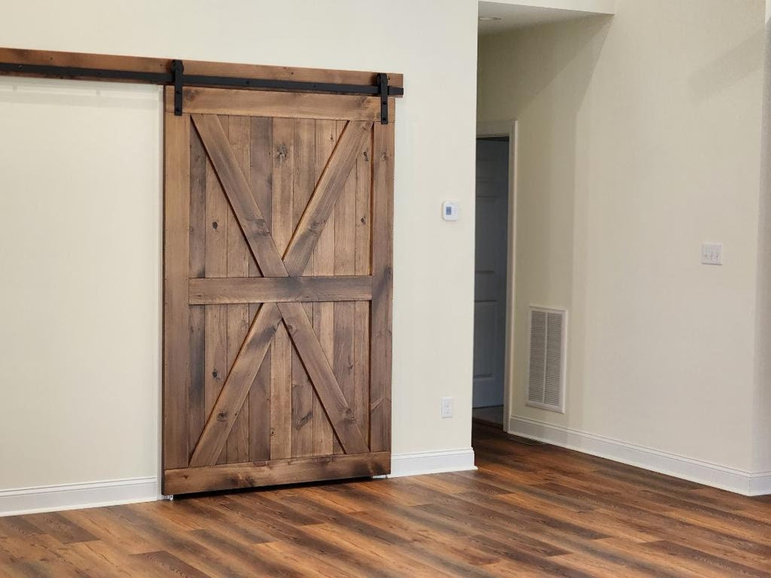 Custom Sliding Barn Door – Rustic Farmhouse Interior Door W/ Hardware ...