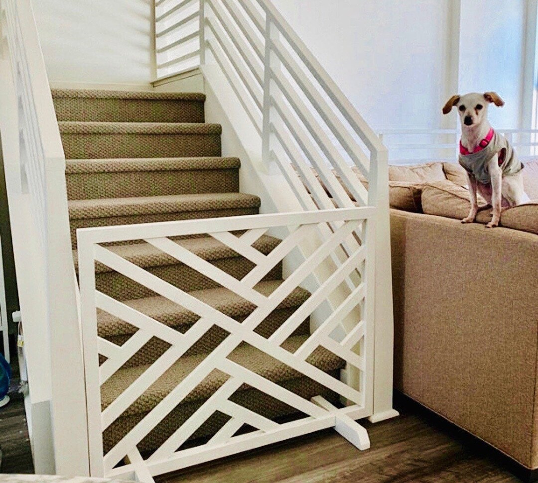 Geometric Stand Alone Baby Gate Room Divider Pet Security Etsy
