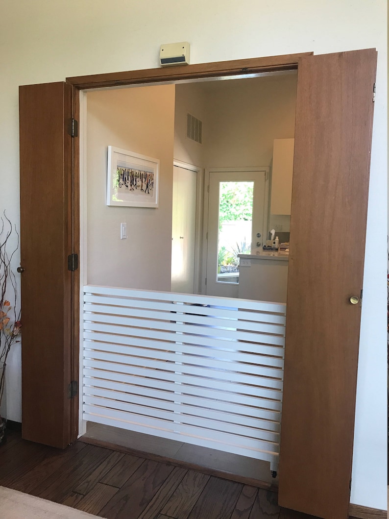 Mid Century Modern Gate Dog Gate Pet Security Gate Etsy