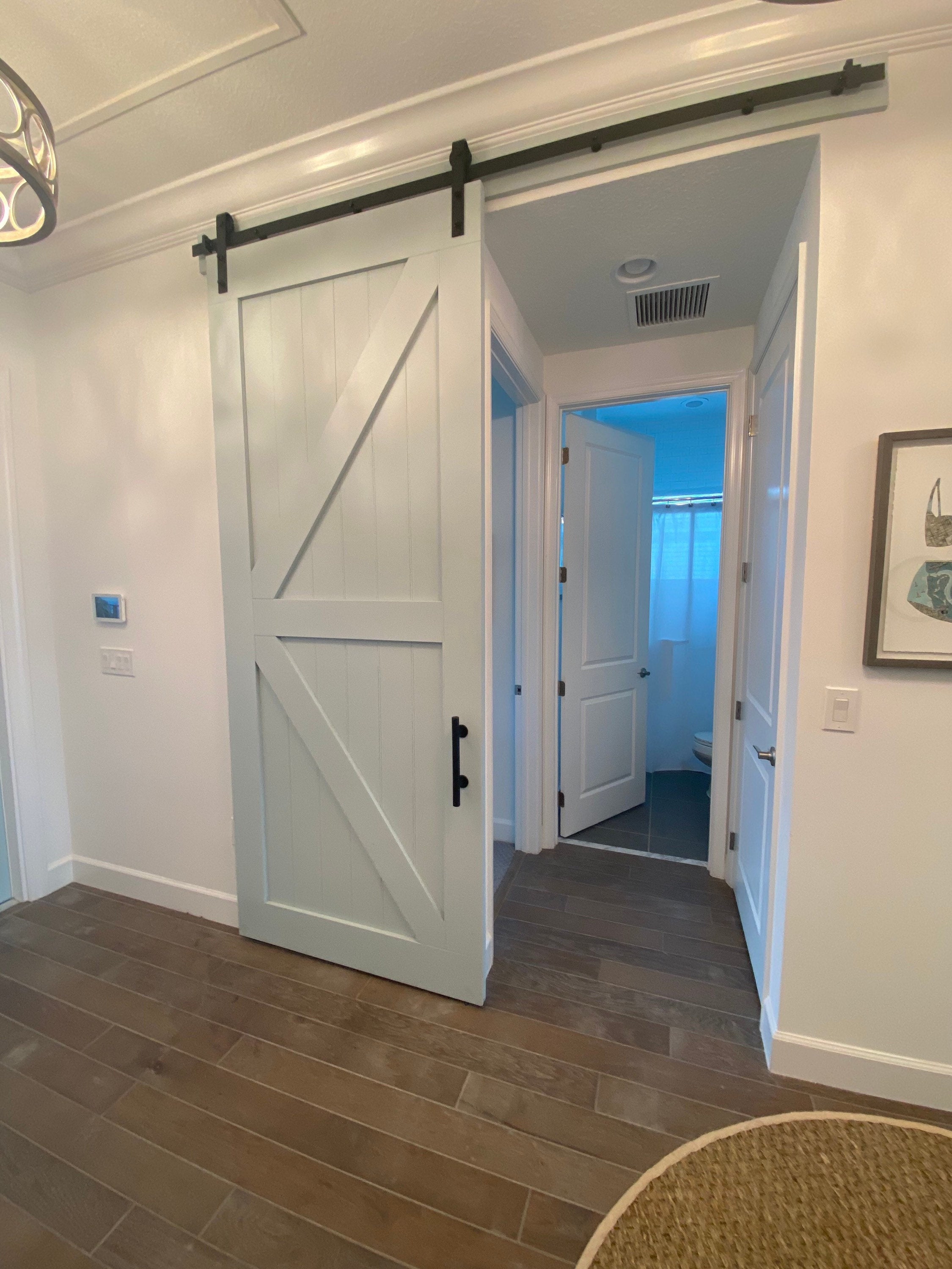 Custom Interior Sliding Barn Door - Handmade With Hardware