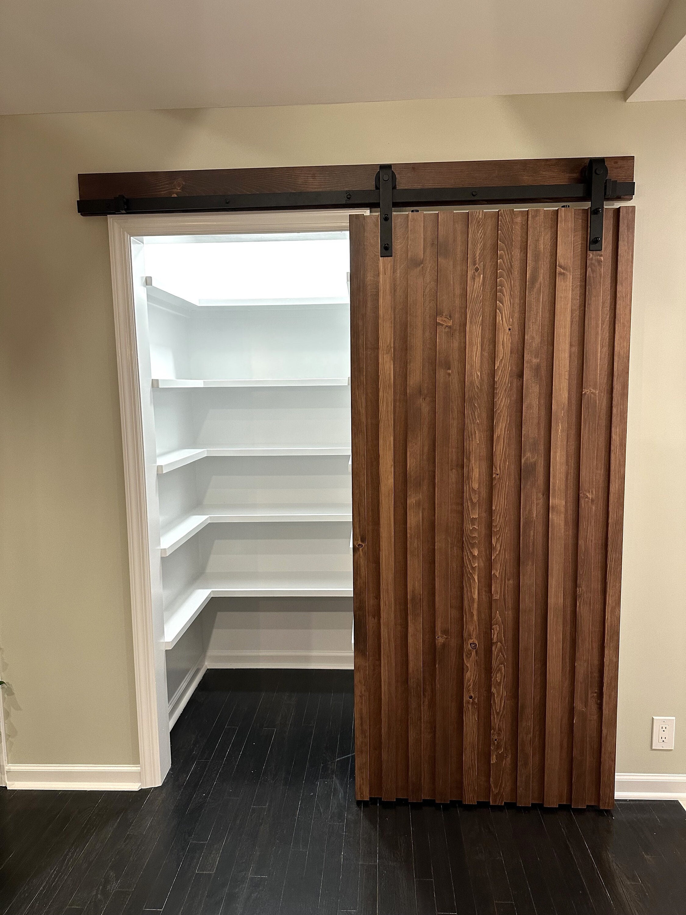 Custom Vertical Slat Barn Door – Rustic Farmhouse Sliding Door