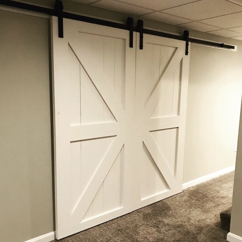 Barn Doors Any Size Hardware and Header Included Sliding Etsy