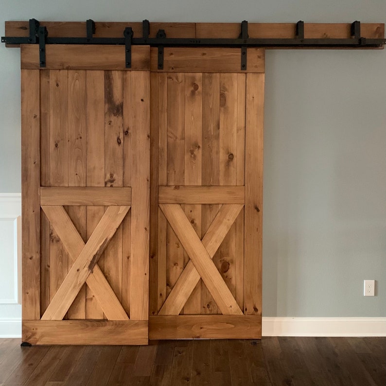 Barn Doors Any Size Hardware and Header Included Sliding Etsy
