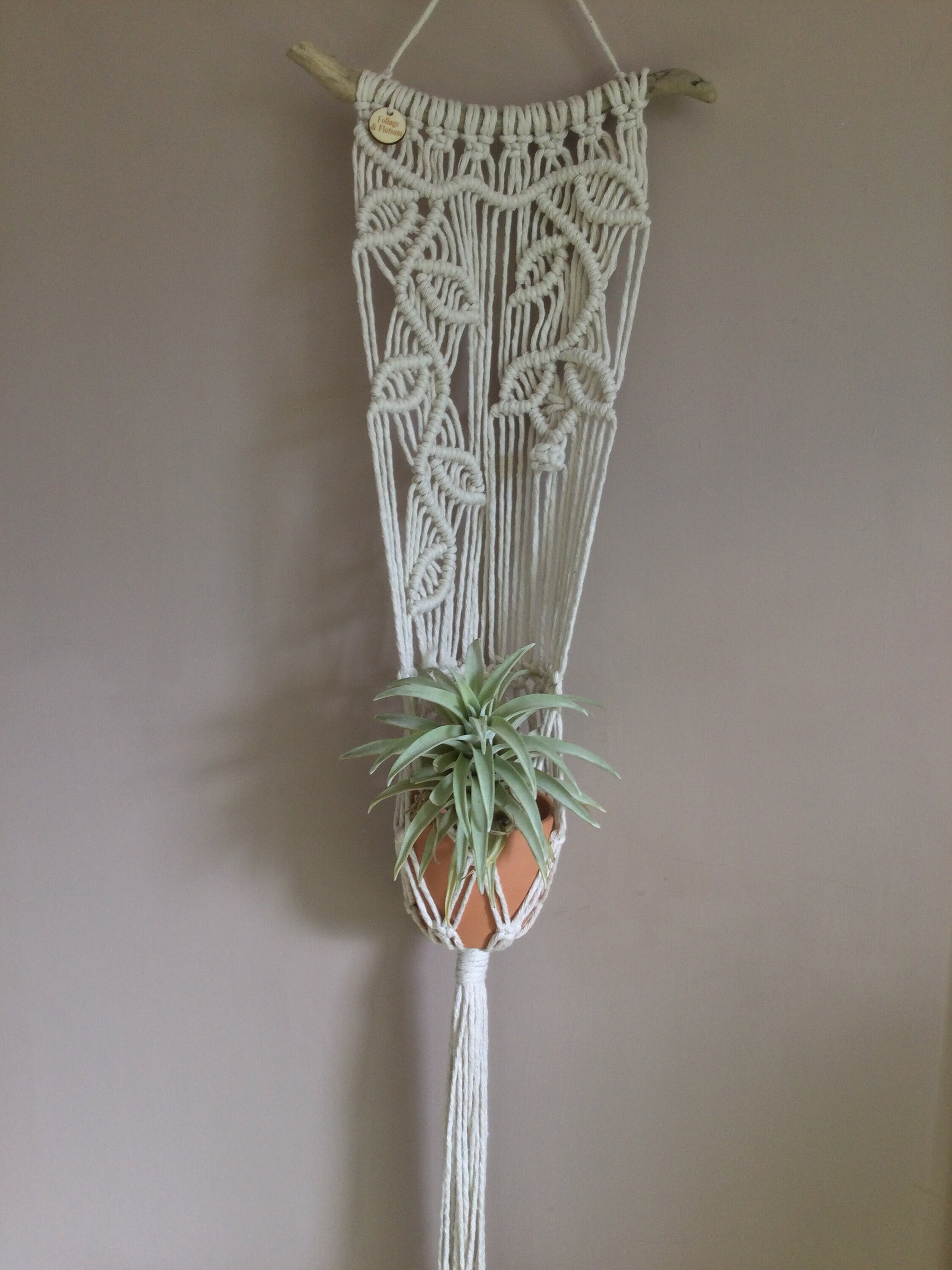 Macrame Wall Hanging Planter Indoor Plant Holder Boho Plant Etsy UK