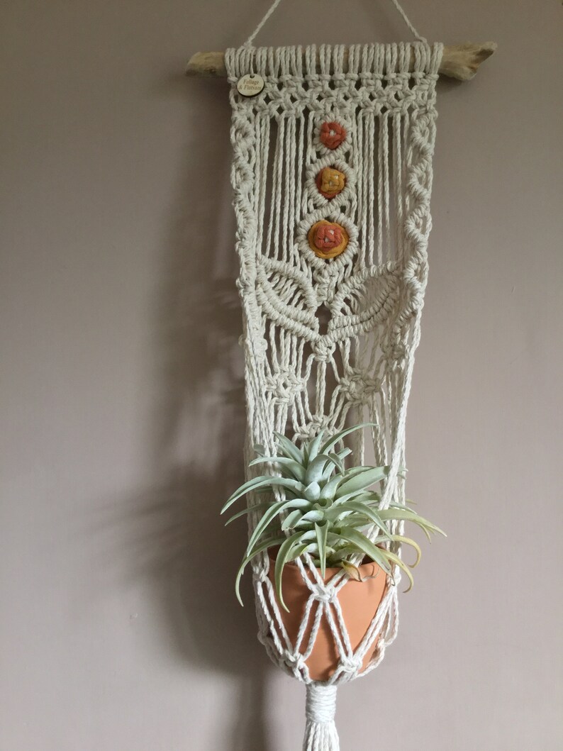Macrame Wall Hanging Plant Holder Hanging Planter Etsy UK