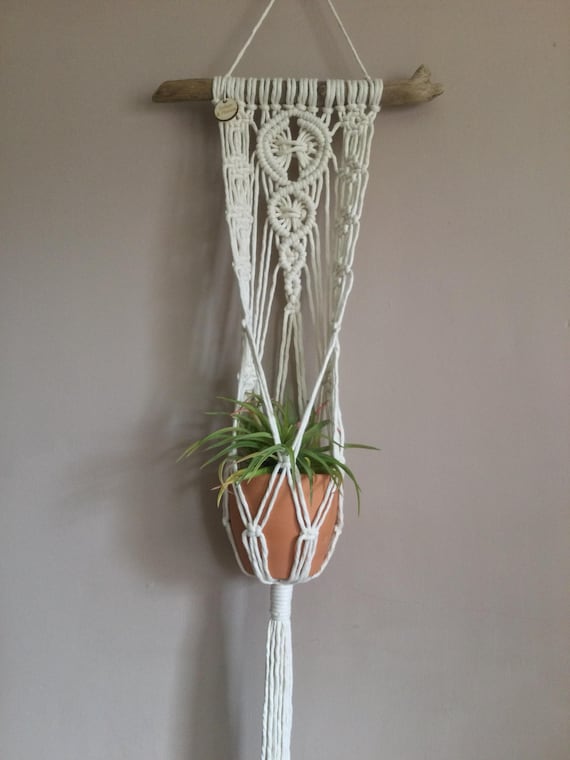 Macrame plant hanger, indoor planter, houseplant pot, macrame wall planter