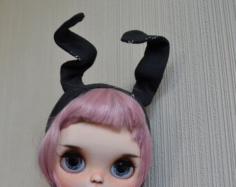 BlackBunny Bonnet for Blythe doll