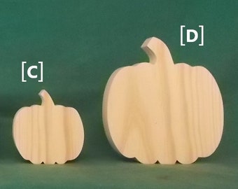 10 Unfinished Pumpkin Cut Outs / Halloween Decor / Tiered Tray / DIY crafts / Fall Decor / Shelf Sitters / Collage