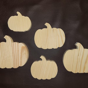 5 Assorted Squatty Pumpkin Cut Outs