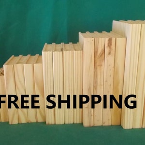 Book Blanks... Full Detail, Unfinished... FREE SHIPPING!!