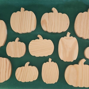 12 Piece Pumpkin Cutout Assortment / Halloween Decor / Tiered Tray / DIY crafts / Fall Decor / Shelf Sitters / Collage