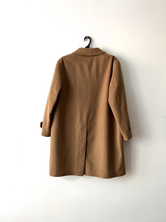 Vintage wool blend cashmere coat Classic business… - image 6