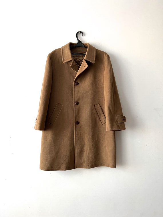 Vintage wool blend cashmere coat Classic business… - image 1