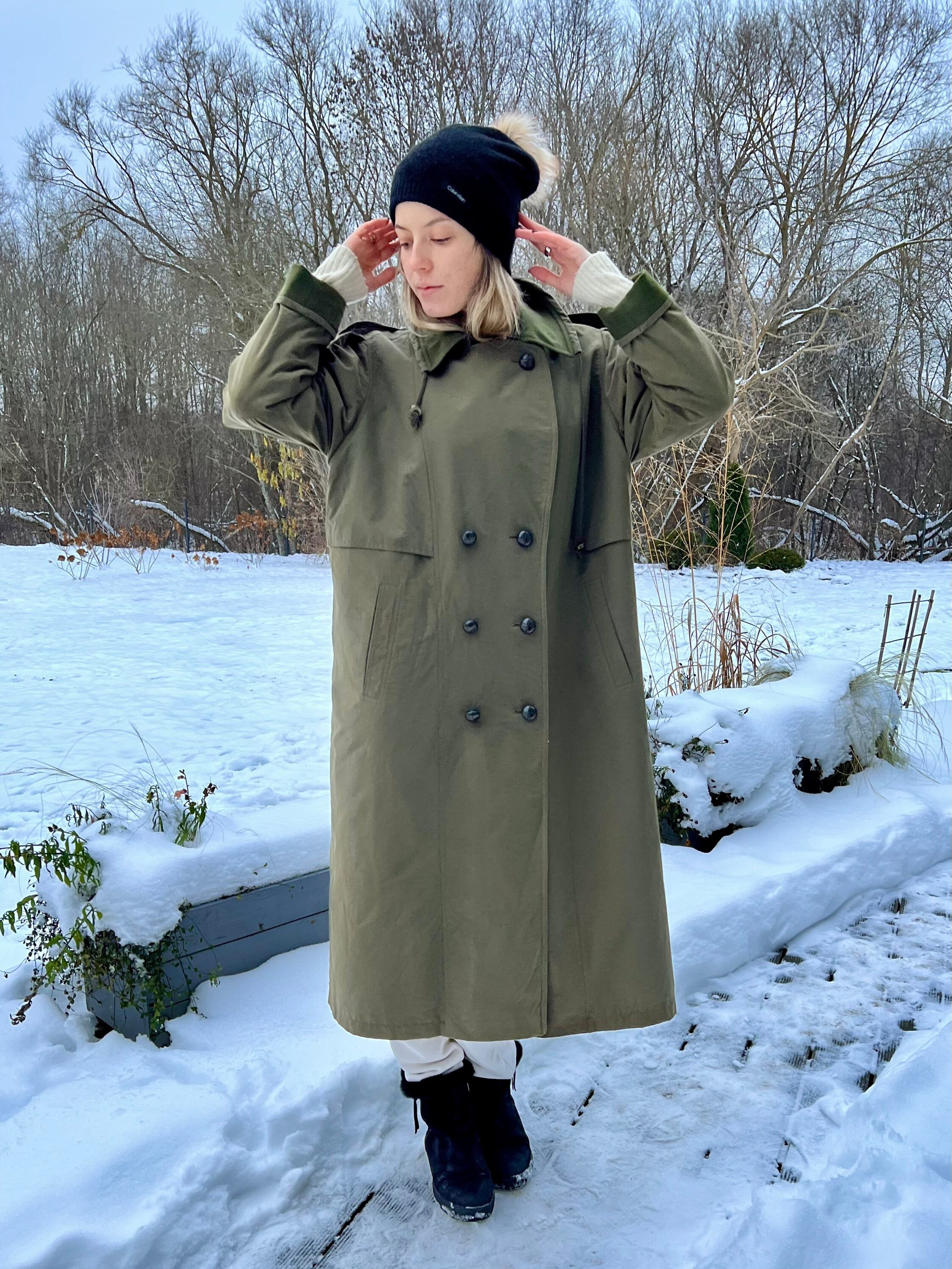 Vintage Steinbock Women's Coat Austrian Spring Trench Coat