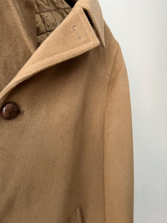 Vintage wool blend cashmere coat Classic business… - image 4