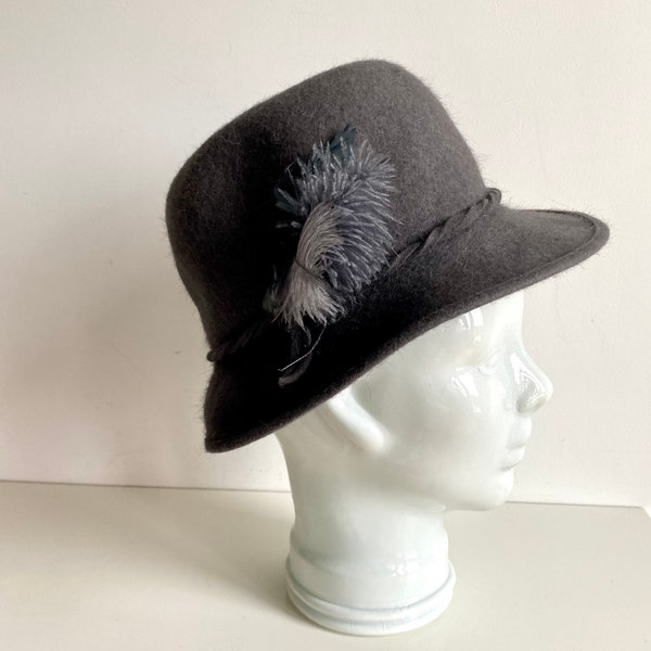 Vintage Pale Purple Wool Hat Fedora Hat Women's 90s Style Hat Femine Hat Formal Felt Hat Winter Hat Medium Size Hat Ladies Hat Classic Hat