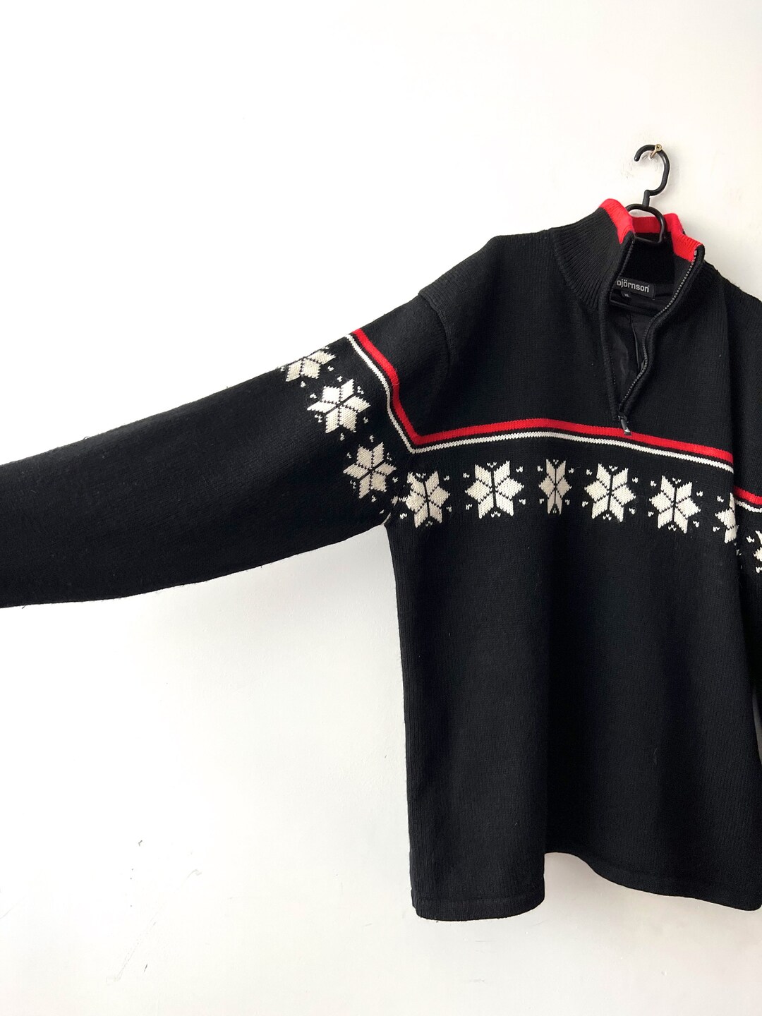 90'S J.Crew Snow Pattern Nordic Sweater Men's M Size Vintage /eaa498279