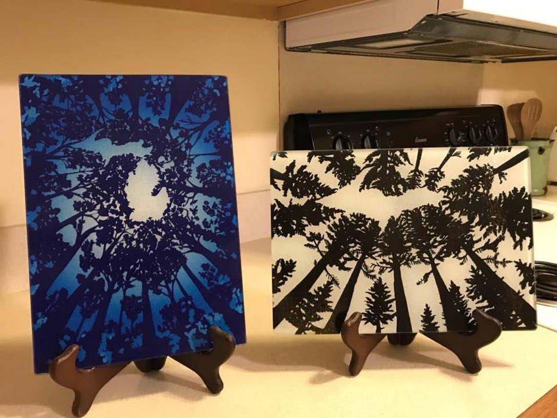 Tempered Glass Cutting Boards Etsy