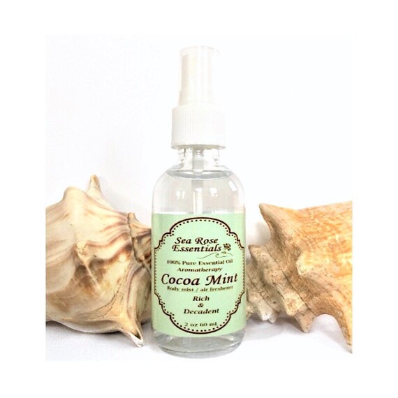 Cocoa Mint Pure Essential Oil Aromatherapy Spray Handmade Etsy