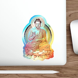 Holographic Buddha Decal | Buddha Sticker | Buddhist Sticker