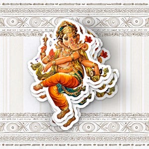 Sticker dieu hindou Ganesha, sticker hindou, sticker Ganesha, Ganesha, dieu éléphant