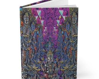 Ganesha and Goddess Hardcover Journal with Ruled Line Pages for Dreams and Gratitude