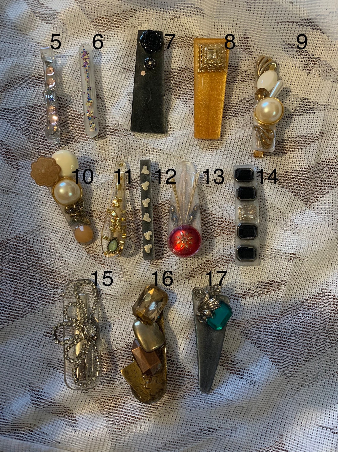 Vintage Hair Clips Etsy