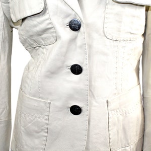 ROCKING GIRLS Cool Vintage Echtes Leder Jacke Übergangsjacke Tailliert NEU Gr.40 Bild 4