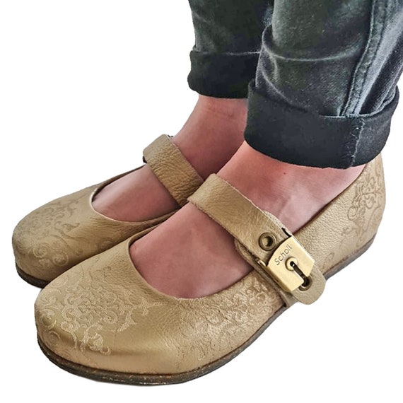 DR.SCHOLL Vintage Paisley Genuine Leather Mary Janes … Gem