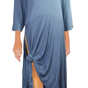 STRETCH Tip LayerEd Look Jersey A-Line Shirt Dress Dress Long Tunic Comfortable Gr.56/58 XXL image 4