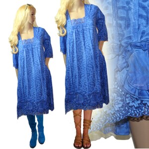 Boutique layered look ruffle lace dress New size 44
