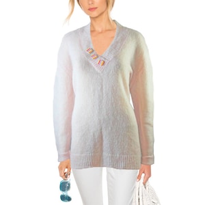 NOA NOA Cuddly Vintage Wool Mohair Fine Knit Longpulli Sweater Powder Rose NEW Gr.46