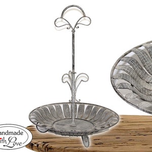 Handmade Country House Shabby Chic Nostalgia XL Etagere Iron 65 cm Antique Optics NEW