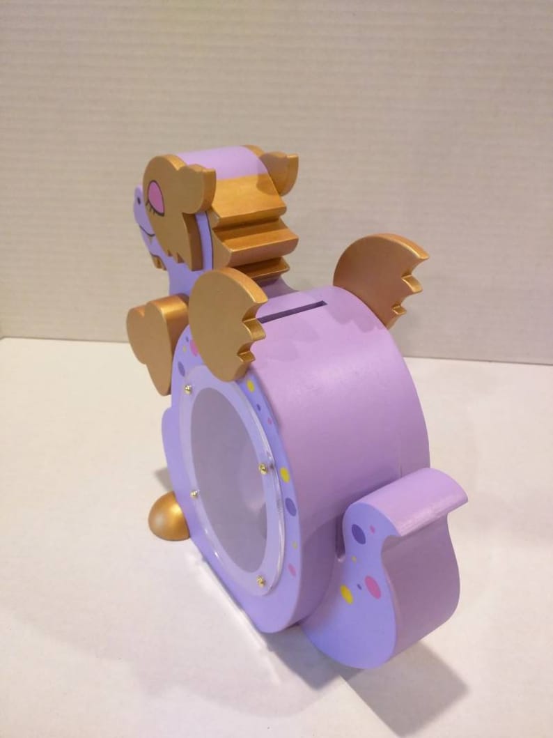 Dragon Piggy Bank PurpleREADY TO SHIP Etsy