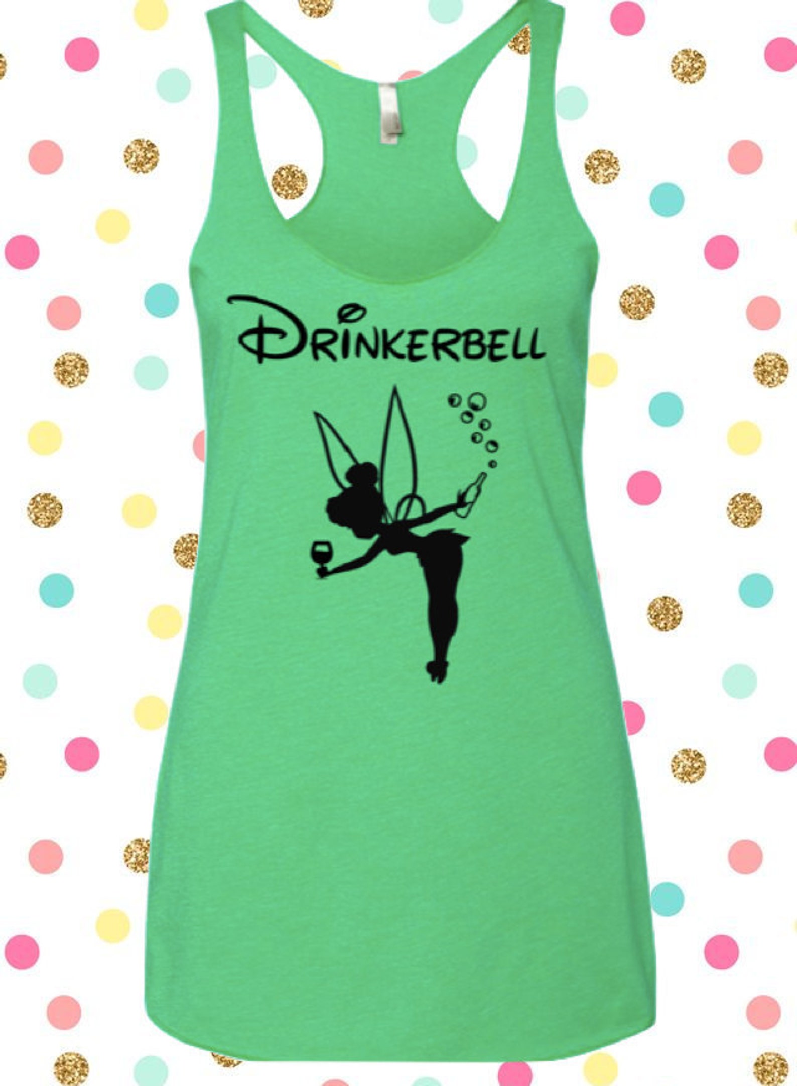 Drinkerbell Tank Top Disney Tank Disney Shirt Vacation Tank Etsy