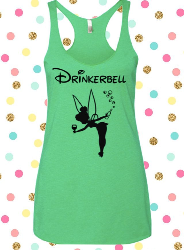 Drinkerbell Tank Top Disney Tank Disney Shirt Vacation Tank Etsy