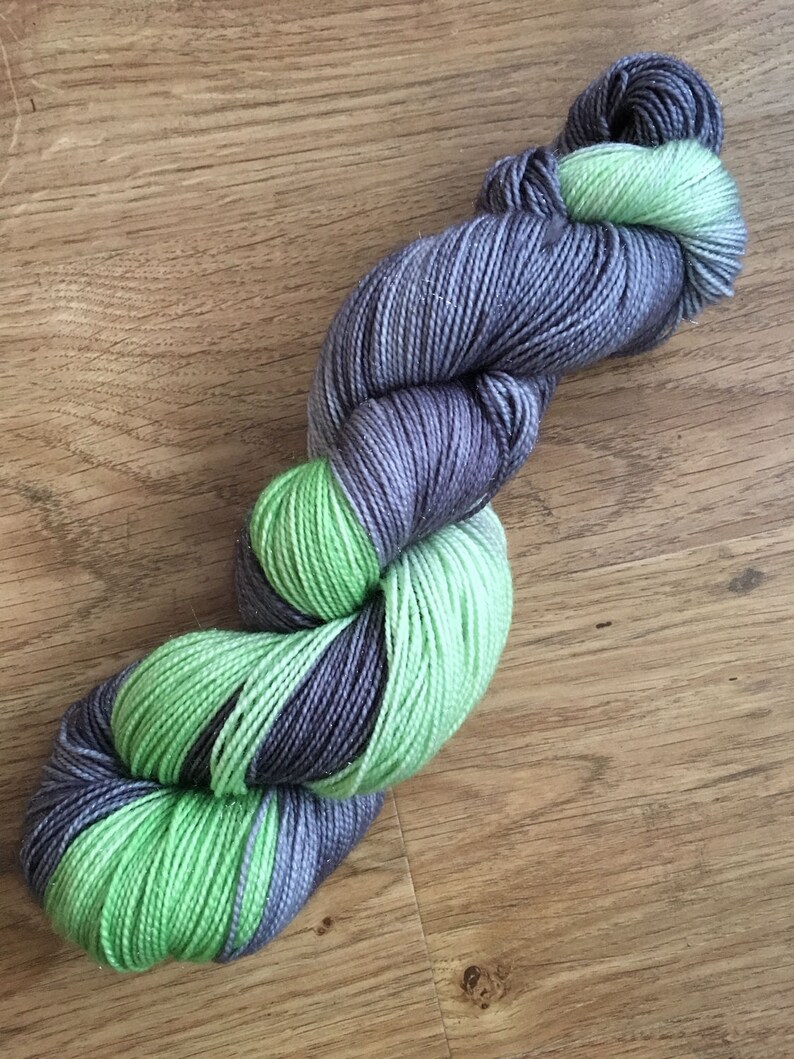 Green Flash Yarn Merino and Nylon Hand Dyed Yarn 4 Ply Sock Etsy UK