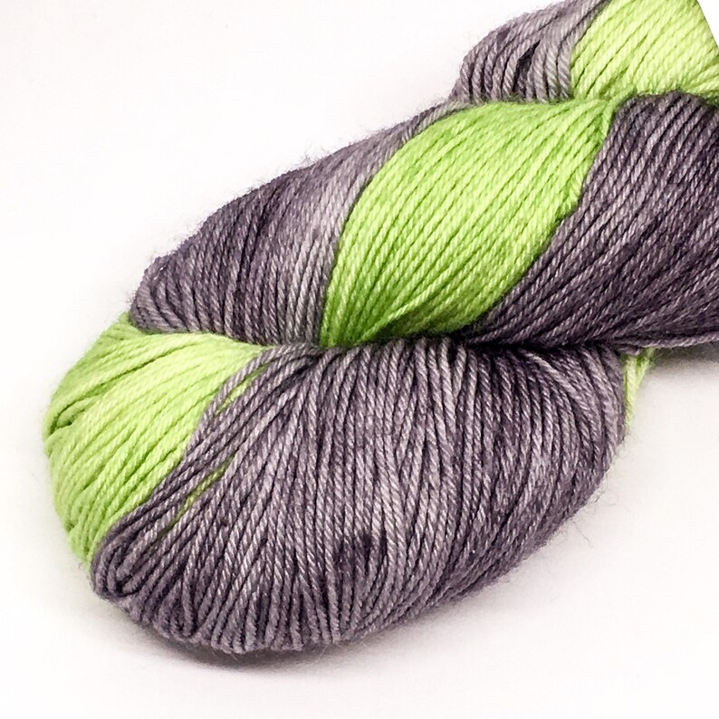 Green Flash Yarn Merino and Nylon Hand Dyed Yarn 4 Ply Sock Etsy UK