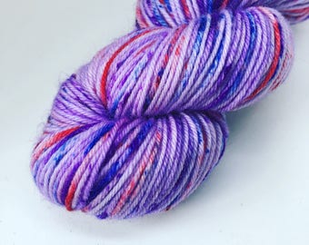 50g merino & nylon 4 ply sock yarn - variegated - speckled skein