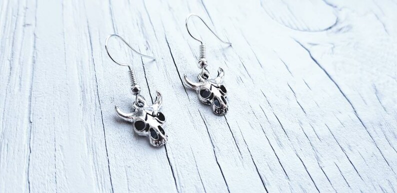 animal skull earrings