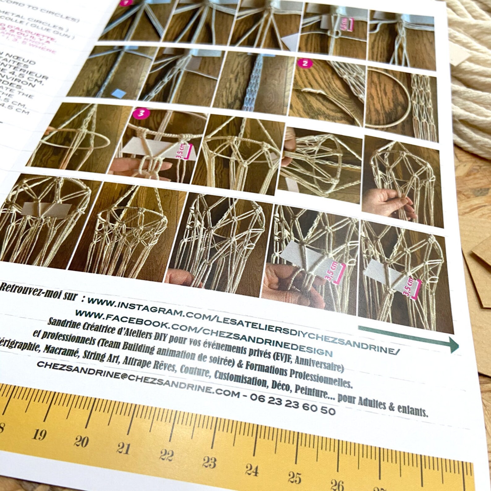 KIT DIY MACRAME Suspended Basket No 6 Macrame Hanging Basket Etsy